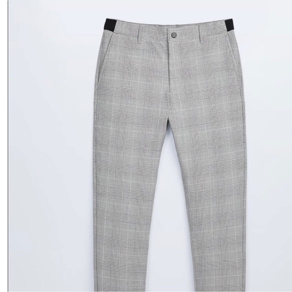 NWT Zara Herringbone Jogger Waist Pants Size M - Picture 4 of 16